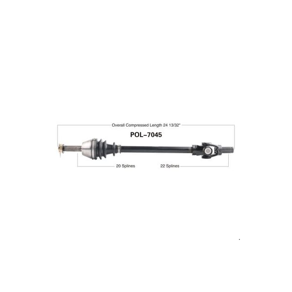 Wide Open OE Replacement CV Axle for POL FRONT RANGER 500 POL-7045 - main
